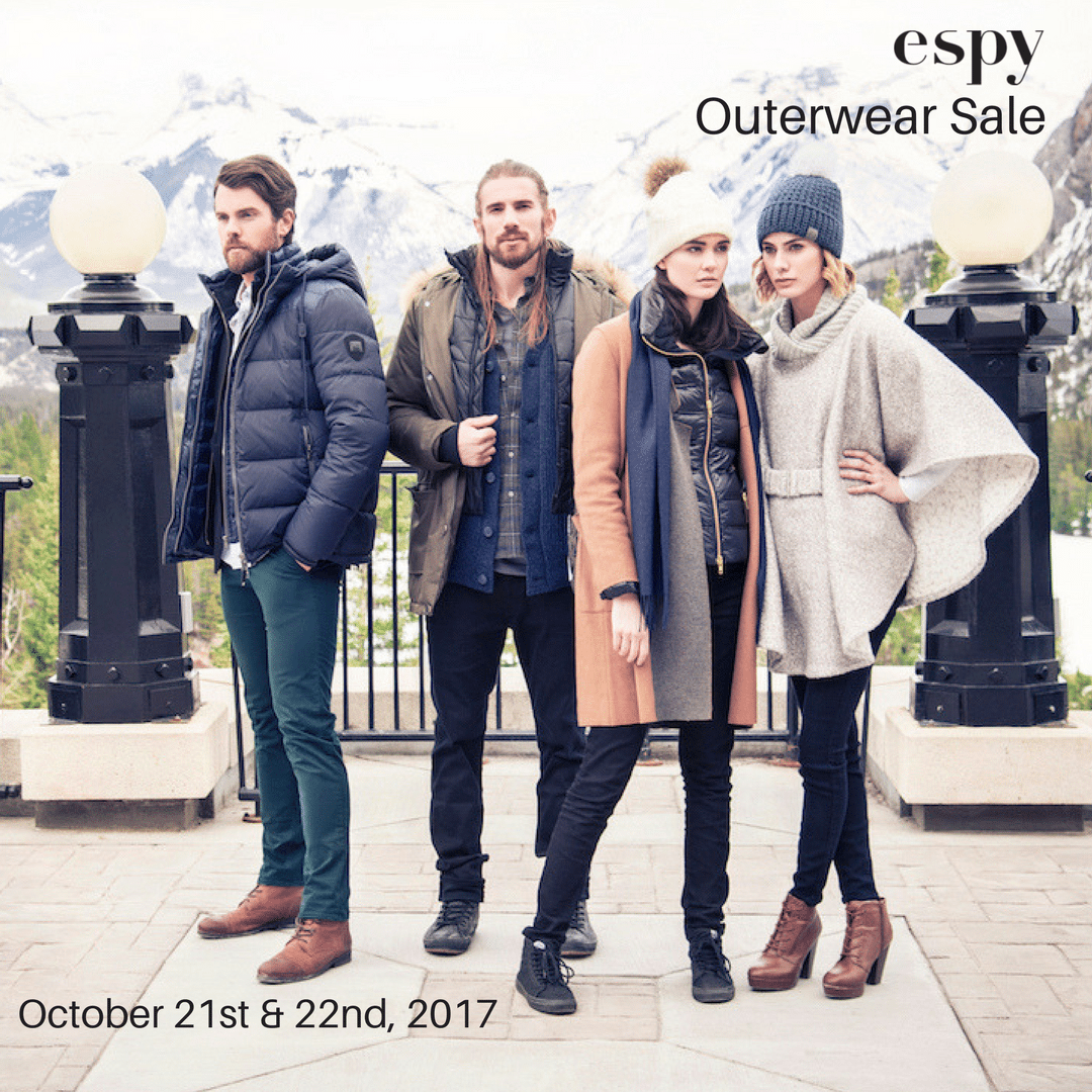 espy Outerwear Sale: October 21st & 22nd! - espy Experience